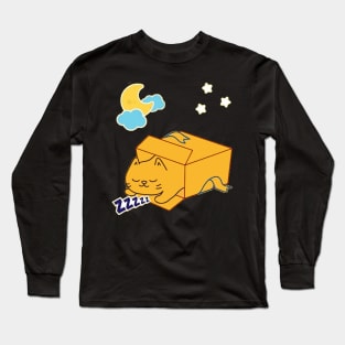 cat box Long Sleeve T-Shirt